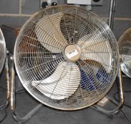 1 x Chrome 14 Inch Floor Fan