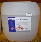 1 x 30 Litre Container of LC 1/18Z CLEANING AGENT by FenUK - Unused 30 Litre Container