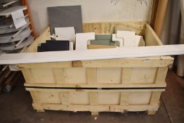 1 x Assorted Collection of Cabinet Parts, Doors and Shelves - Includes Wooden Pallet Crate