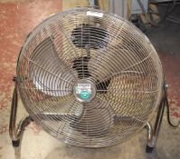 1 x Chrome 14 Inch Floor Fan - Model: Levante LEV18AC