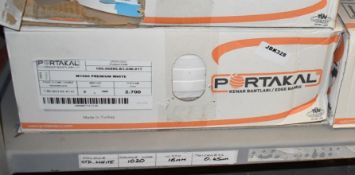 1 x Box of Portakal W1000 Premium White Edge Banding - Includes 9 x 300m Rolls - New Boxed Stock