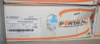 1 x Box of Portakal W1000 Premium White Edge Banding - Includes 9 x 300m Rolls - New Boxed Stock