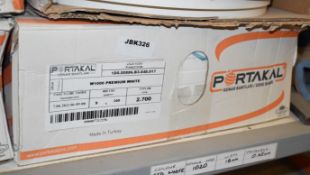 1 x Box of Portakal W1000 Premium White Edge Banding - Includes 9 x 300m Rolls - New Boxed Stock