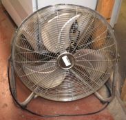 1 x Chrome 14 Inch Floor Fan
