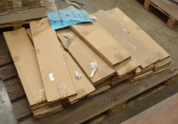 1 x Pallet Job Lot Containing 35 x Aqua-Chic Double Mirror Cornice With a Dust Grey Finish