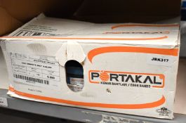 1 x Box of Portakal High Gloss Graphite Grey Edge Banding - Includes 7 x 140m Rolls - Colour: U961