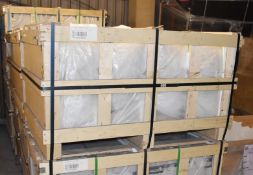 1,000 x Noval Glass Silver Mirrors With Polished Edges and Safety Woven Film - Size: 596 x 277mm