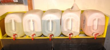5 x Part Used 30 Litre Containers of Separating/Purifying/Protecting Agent, Antistatic Coolant