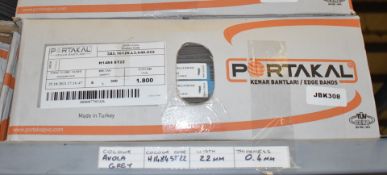 1 x Box of Portakal Edge Banding - Includes 6 x 300m Rolls - Colour: H1484 Avola Grey - Width: 22mm