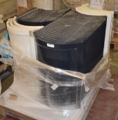 1 x Pallet Job Lot Containing 44 x Curved Gloss Cabinet Doors