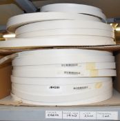 1 x Box of Proadec White Edge Banding - Contains 13 x 120m Rolls - 1,560 Meters of White Edge Band