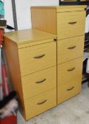 2 x Lockable Office Filing Cabinets with Keys - NO VAT ON THE HAMMER