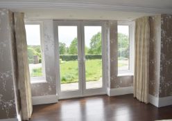 1 x Pair Of Bespoke Premium Handmade Lined Curtains - Ref: AFA118 / DIN - CL916 - NO VAT ON THE