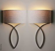 Pair of PORTA ROMANA 'Nicolas' British Made Designer Indoor Wall Lights - Total Original RRP £2,145