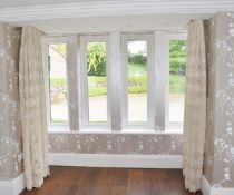 1 x Pair Of Bespoke Premium Handmade Lined Curtains - Ref: AFA117 / DIN - CL916 - NO VAT ON THE