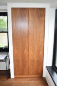 1 x Bespoke 2-Metre Tall Handleless Wooden Utility Cupboard - NO VAT ON THE HAMMER