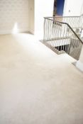 Large Quality of Luxury Wool Stair and Landing Cream Carpet Over 3 Floors, Approx. 90m2 in Total