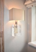 Pair of PORTA ROMANA 'Marlin' Designer Bathroom Wall Lamp Light Fittings - Original RRP £2,220