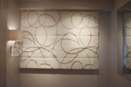 1 x Bespoke Luxury Handmade Window Blind with Embroidered Design, Includes Voile - NO VAT ON HAMMER