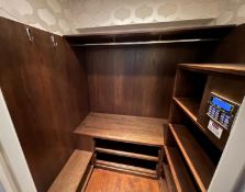 1 x Bespoke Solid Wood Fitted Cloakroom Cupboard Unit with Pull Out Drawer Storage - Ref: AFA123 /