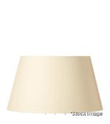 1 x Premium Tapered Drum Card Lampshade 40cm - Cream - Original Retail £100.00