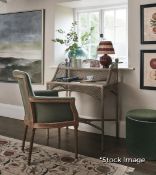 1 x Albertine Luxury Handcrafted Rattan And Wood Writing Desk - Original Retail £1,895