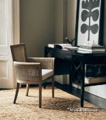 1 x Ledringhem Desk with Cutaway Diamond Design and Black Lacquer Finish - Original Retail £1,395