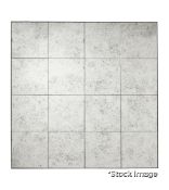 1 x Sedgwick Luxury Vintage-Style Foxed Decorative Mirrored Wall Art - Original Retail £850.00