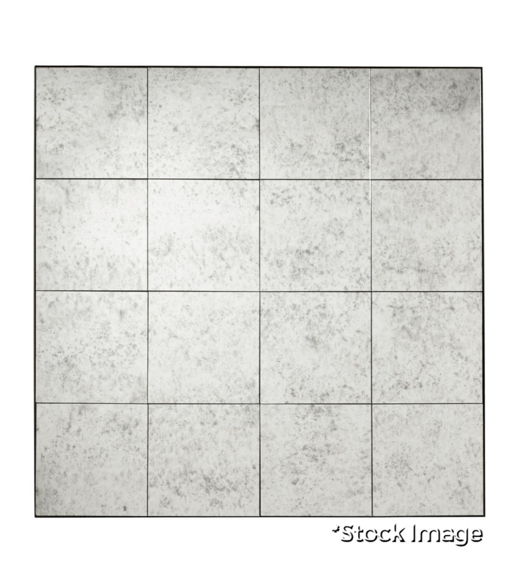 1 x Sedgwick Luxury Vintage-Style Foxed Decorative Mirrored Wall Art - Original Retail £850.00