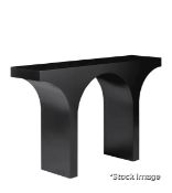 1 x Anio Wooden Aqueduct-Inspired Console Table with an Ebony Finish - Original Retail £1,595