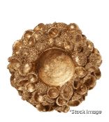 1 x Pair Of Ivenack Acorn Candle Holders - Gold - Original Retail £45.00 - Ref: NA/A13170-1-30-1117-