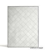 1 x Sedgwick Luxury Geometric Diamond Foxed Decorative Mirrored Wall Art - Original Retail £995