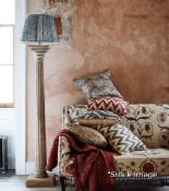 1 x Delosi Luxury Roman-Style Mango-wood Floorstanding Lamp Base - Original Retail £575.00