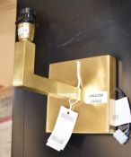 1 x Veldi Luxury Brass Single Sconce Wall Lamp - Original Retail £195.00