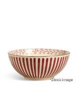 1 x Kintaro Serving Bowl - Cochineal - Original Retail £75.00 - Ref: NA/A16567-1-14-1499-10/C1 - CL9
