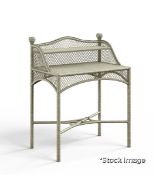 1 x Albertine Luxury Handcrafted Rattan And Wood Writing Desk - Original Retail £1,895