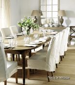 1 x Petworth Luxury Extending Weathered Solid Oak Dining Table - New/Boxed - Original Retail £4,195