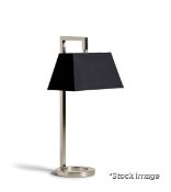 1 x Hooper Luxury Handmade Table Lamp with a Nickel Finish - Original Retail £295.00