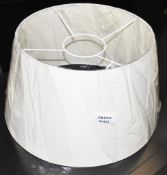 1 x Premium Tapered Drum Card Lampshade 45Cm - Cream - Original Retail £115.00