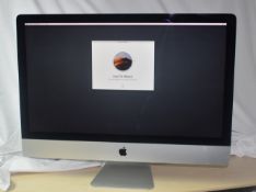 1 x Apple iMac Computer Featuring a 27 Inch 5K Retina Display, Intel i5-6500 3.6Ghz Quad Core