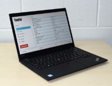 1 x Lenovo Thinkpad T490 14 Inch Laptop With an Intel i7-8565u CPU, 16GB RAM and a 512GB M.2 SSD