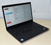 1 x Lenovo Thinkpad T490 15.6 Inch Laptop With an Intel i7-8565u CPU, 16GB RAM and a 1TB M.2 SSD