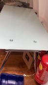 1 x Glass Top Table