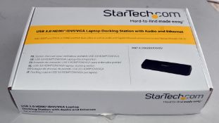 1 x StarTech USB 3.0 HDMI/DVI/VGA Laptop Docking Station With Audio and Ethernet - Boxed