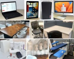 Contents of a Designer Clothing Business - Features Mannequins, Office Furniture, Sewing Machines, Computers, iPads, Apple Macs, Laptops & More