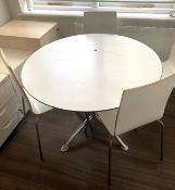 1 x Round Office Meeting Table With Four Chairs