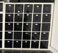 1 x Shelf Storage Unit With Twenty Solid Storage Boxes
