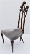 1 x CHRISTOPHER GUY 'Le Jardin' Luxury Hand-carved Solid Mahogany Designer Dining Chair - Recently