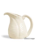 1 x Fern Jug - White - Original Retail £60.00 - Ref: OKA/A16813-1-14-1275-10/C5 - CL923 -