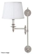 Pair of EICHHOLTZ 'Indigo' Luxury Swing-arm Wall Light Fittings (No Shades) - Unused Boxed Stock -